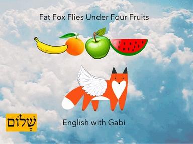 Fat Fox Flies Under Four Fruits