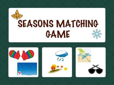 Seasons Matching Game