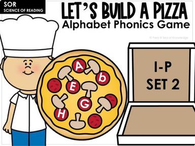 Alphabet Phonics I-P Let’s Build A pizza Set 2