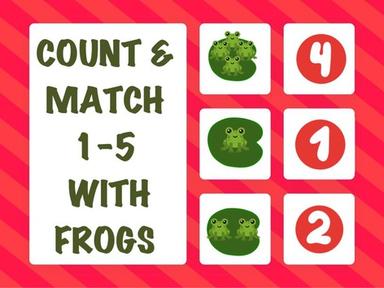 Count & Match 1-5 With Frogs