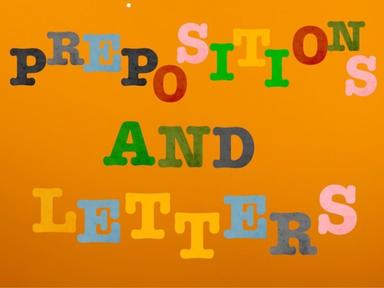 Prepositions And Letters