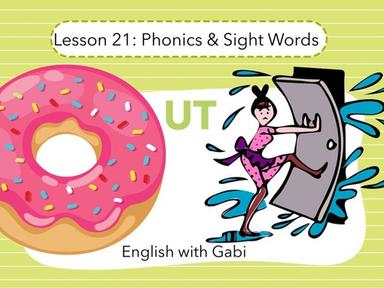 Lesson 21: UT Word Family- Phonics & Sight Words