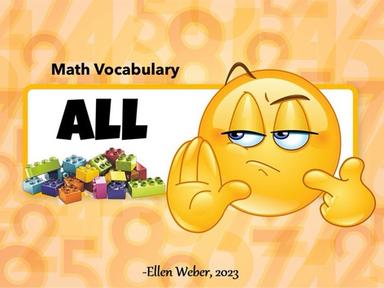 Math Vocabulary - All