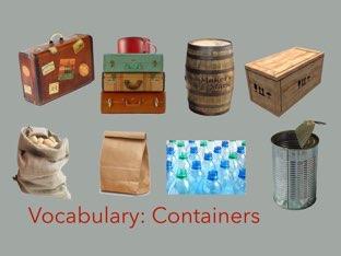 Vocabulary: Containers 