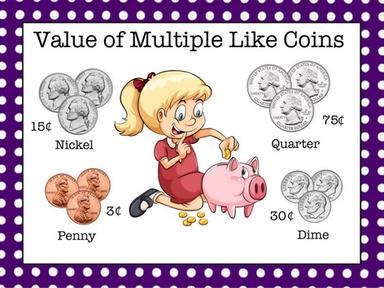 Money 3 - Values Of Multiple Like Coins