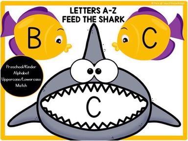 Letter Upper And Lowercase Matching - Feed The Shark