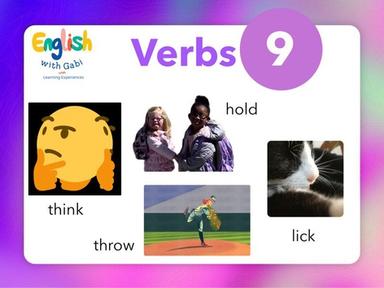 Lesson 9: Verbs - English with Gabi