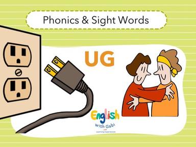 UG Word Family- Phonics & Sight Words