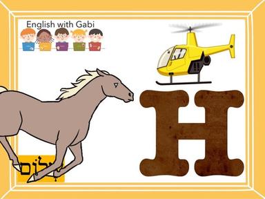 Letter H- Learning the ABC’s English