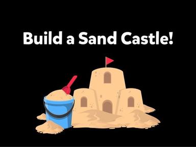 Use Colors and Shapes to Build a Sand Castle!