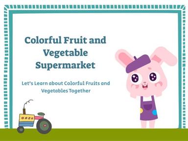 Colorful Fruit and Vegetable Supermarket 