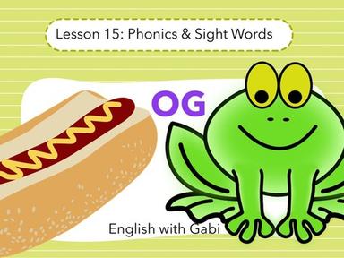 OG Word Family Phonics and Sight Words OG Word Family Phonics and Sight Words