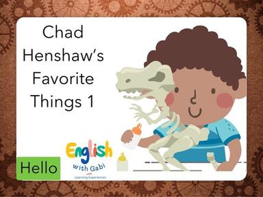 Chad Henshaw’s Favorite Things 1- Sentences