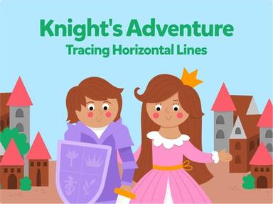 Knight's Adventure: Tracing Horizontal Lines