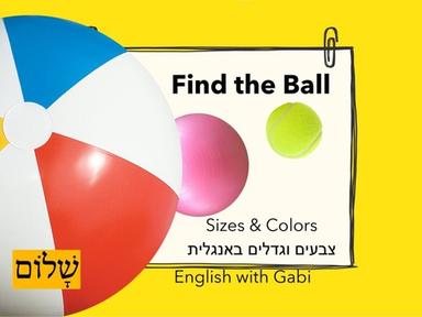 Find the Ball- לימוד צבעים באנגלית לקטנים