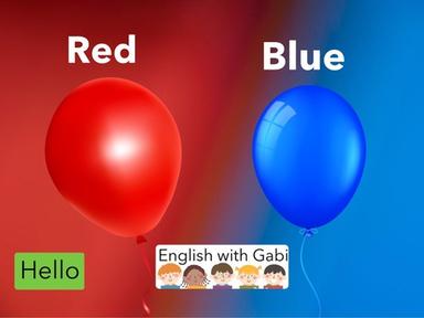 Red and Blue- Colors in English 