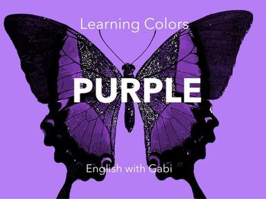 Purple- Learning Colors