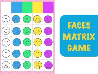 Faces Matrix Game