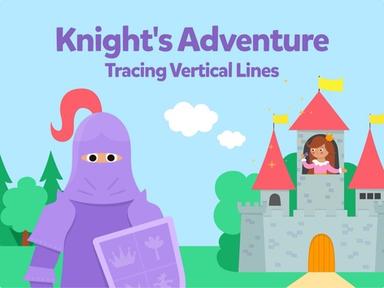 Knight's Adventure: Tracing Vertical Lines