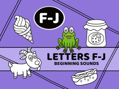 Letters F-J Beginning Sounds