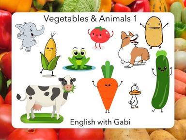 Vegetables and Animals - Pick Which One