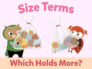 Size Terms: Which Holds More?