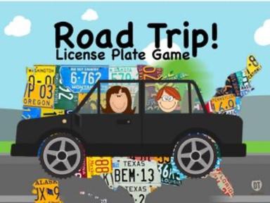 Road Trip - License Plate Game