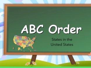 ABC Order: U.S. States