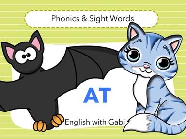 Lesson 1: AT- Phonics & Sight Words Series