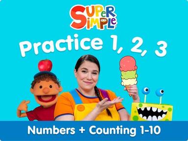 Practice The Numbers 1, 2, 3!