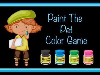 Paint The Pet Color Game