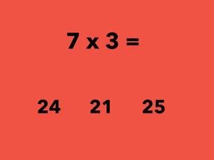 Multiplication (7 Facts)