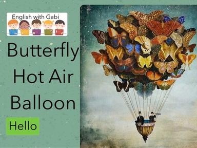 Butterfly Hot Air Balloon- Vocabulary Spelling 