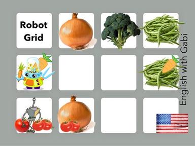 Robot Grid 12- Vegetables