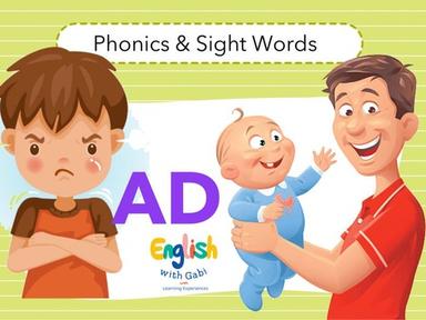 AD Word Family-  Phonics & Sight Words 