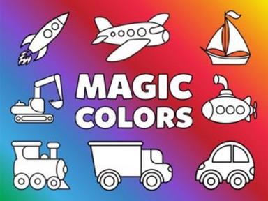 Magic Colors - Transportation Coloring Pages