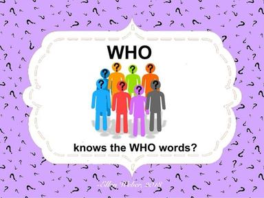 WHO knows the WHO words?