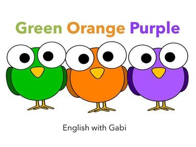 Green Orange Purple Birds