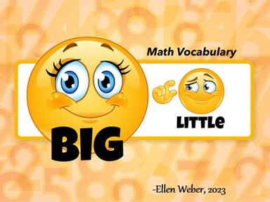 Math Vocabulary - Big & Little