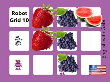 Robot Grid 10- Fruits