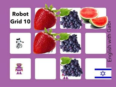 Robot Grid 10 - Sorting Fruits | רשת רובוטים 10 - מיון פירות באנגלית