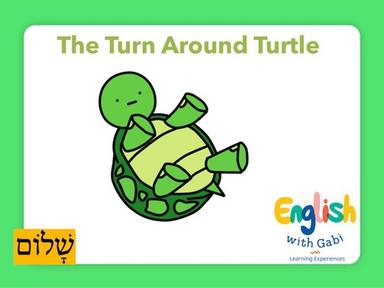 The Turn Around Turtle לימוד מילים  באנגלית