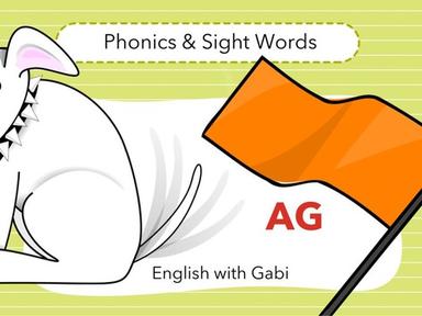 AG Word Family - Phonics And Sight Words