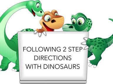 Following 2 Step Directions