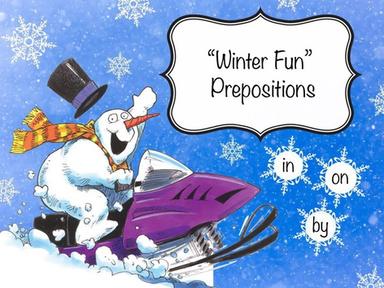 Winter Fun - Learn With The Snowman: In On & By