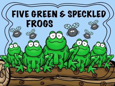 Five Green Speckled Frogs