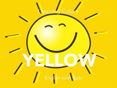 Yellow -Learning Colors 