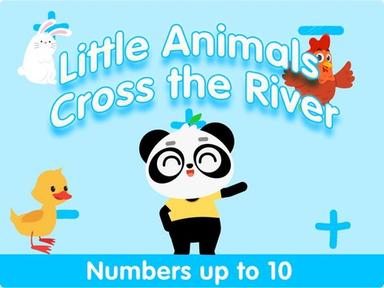 Little animals cross the river