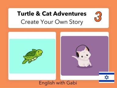 Turtle & Cat Adventures | סיפורי הרפתקאות באנגלית