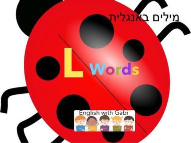 L Words-לימוד מילים באנגלית